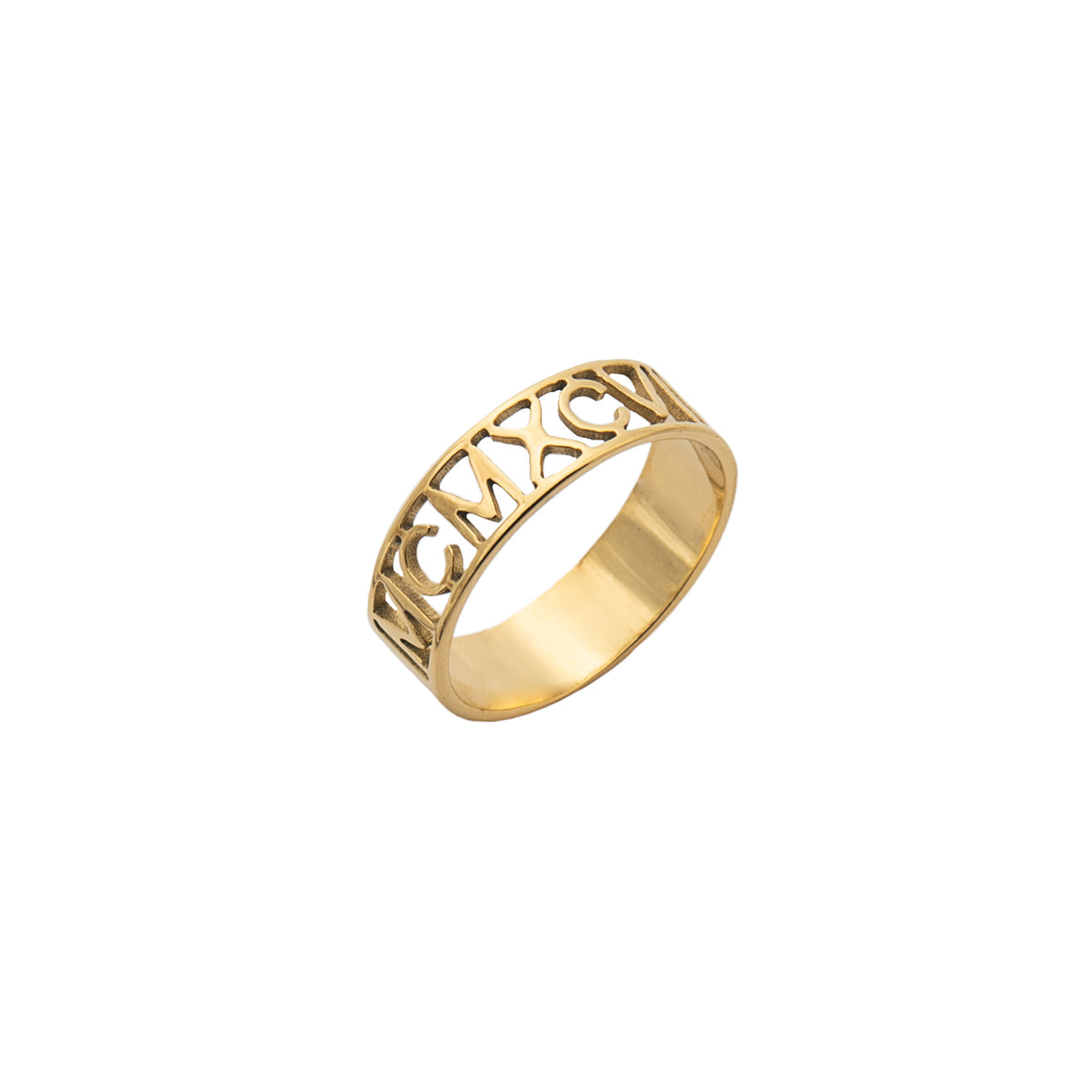 Bague chiffre romain personnalisé deals