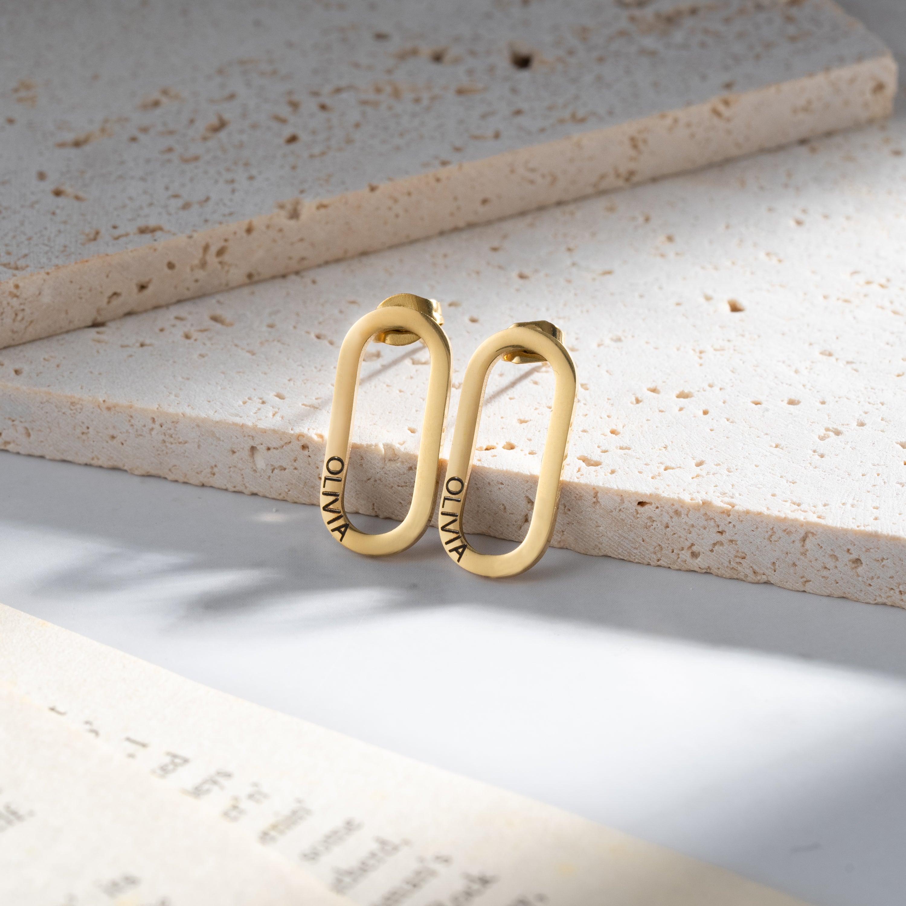 Boucles d'Oreilles Prénoms Personnalisées