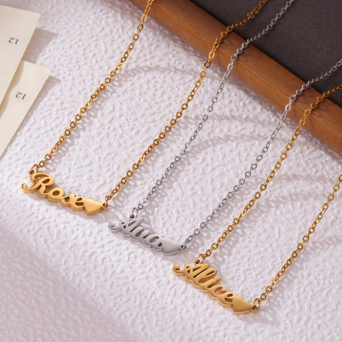 Collier Prénom Enfant avec Cœur