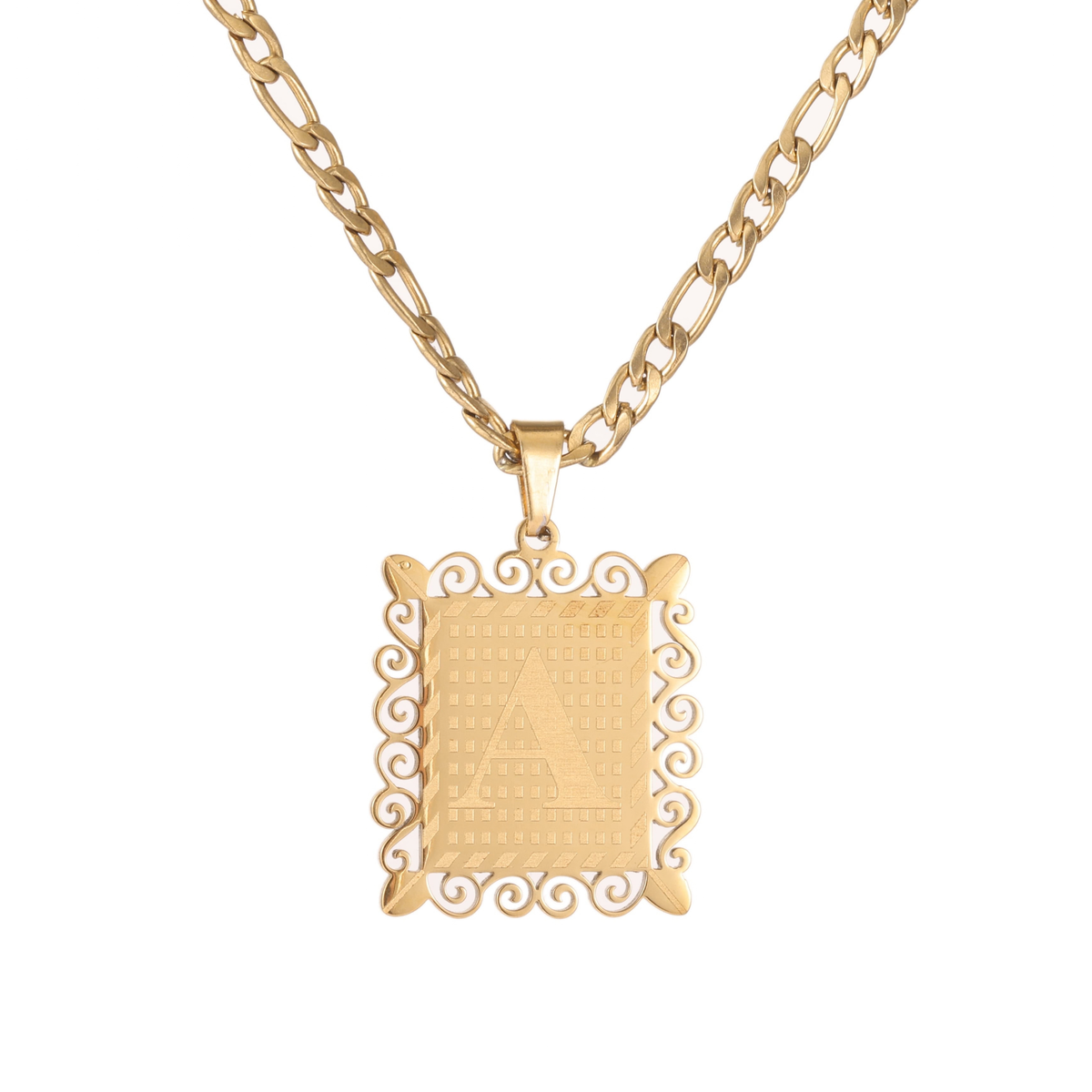 Collier Initiale Médaillon Enfant Personnalisé