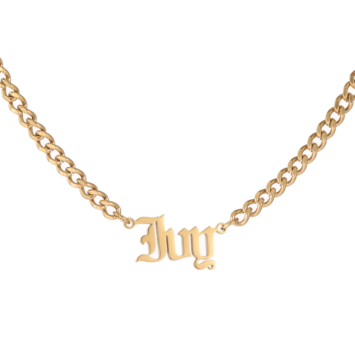 Collier Prénom Gothique Enfant Personnalisé