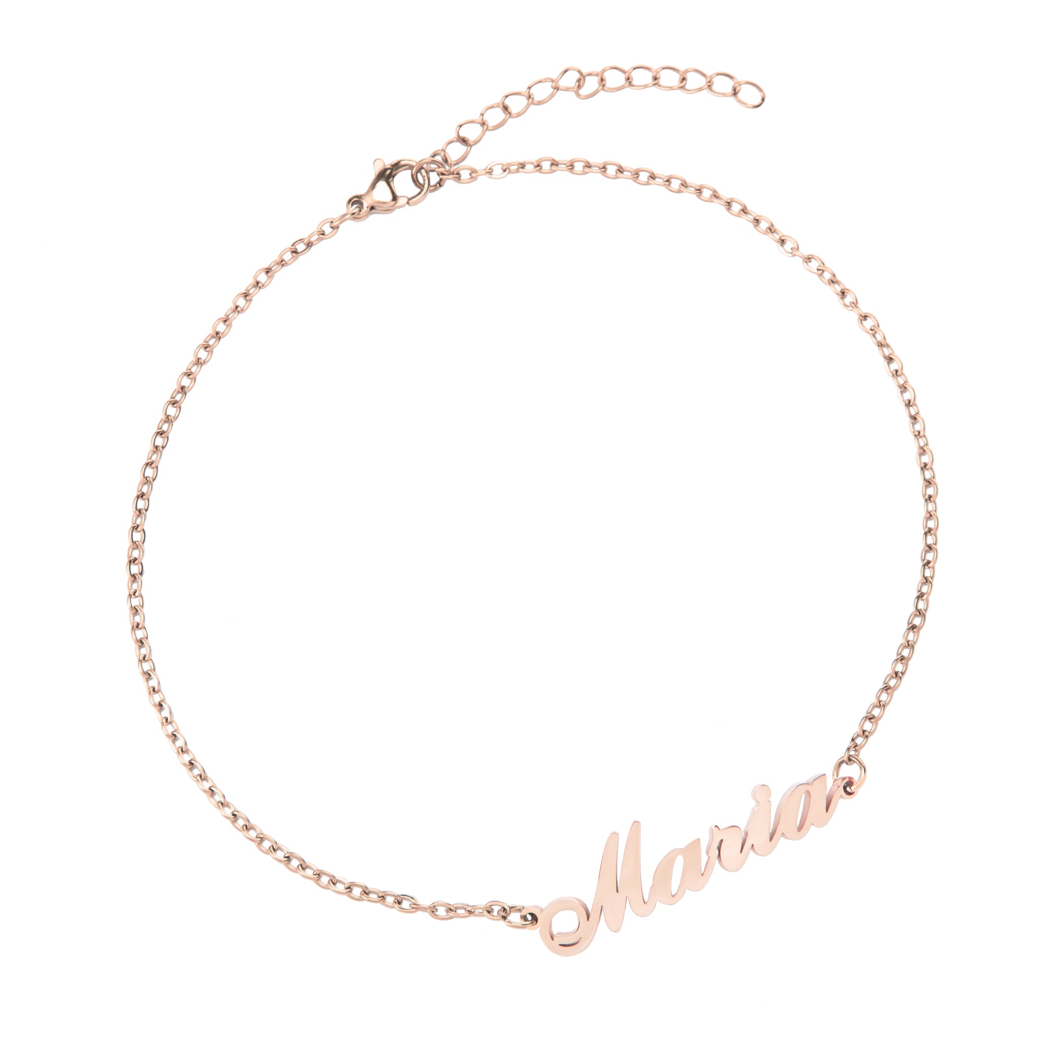MONOZO Bracelet De Cheville Initiale Or 14K - Tournesol - Réglable 21,6+5,1 Cm - Fille Femme
