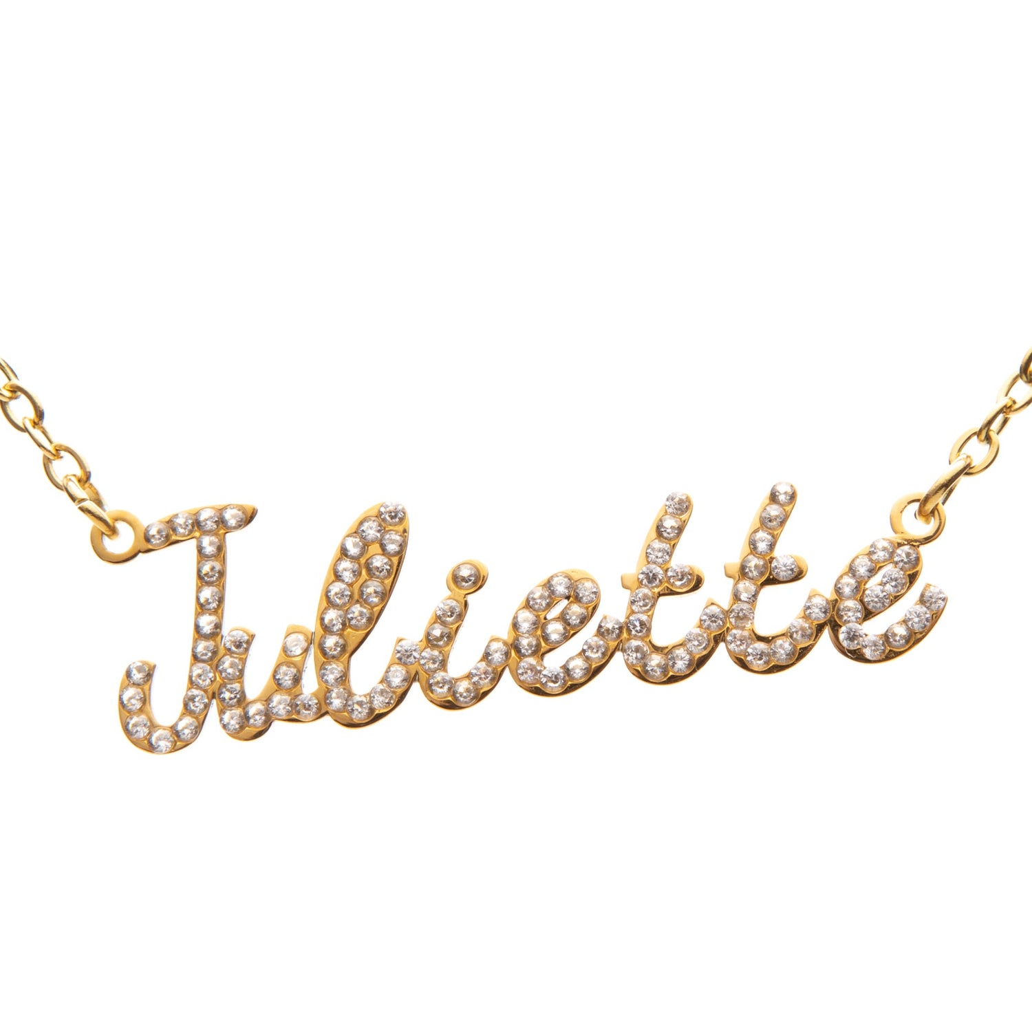 Collier Prénom Scintillant Strass