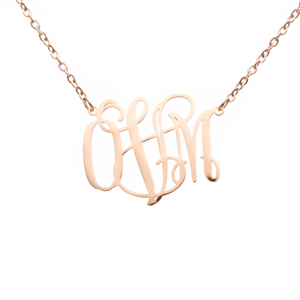 Pendentif Monogramme Personnalisée