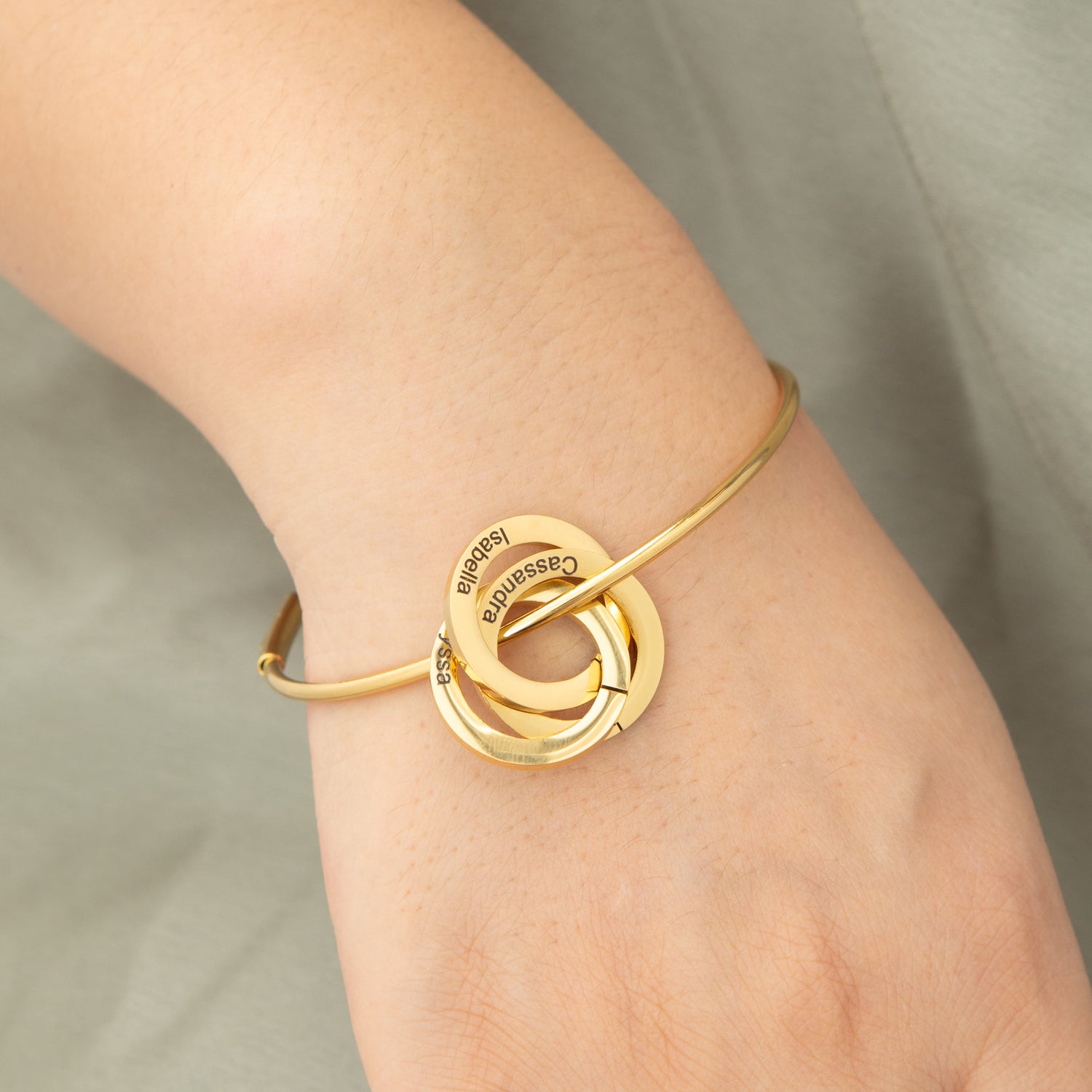 Bracelet Bangle Personnalisé Russian Rings