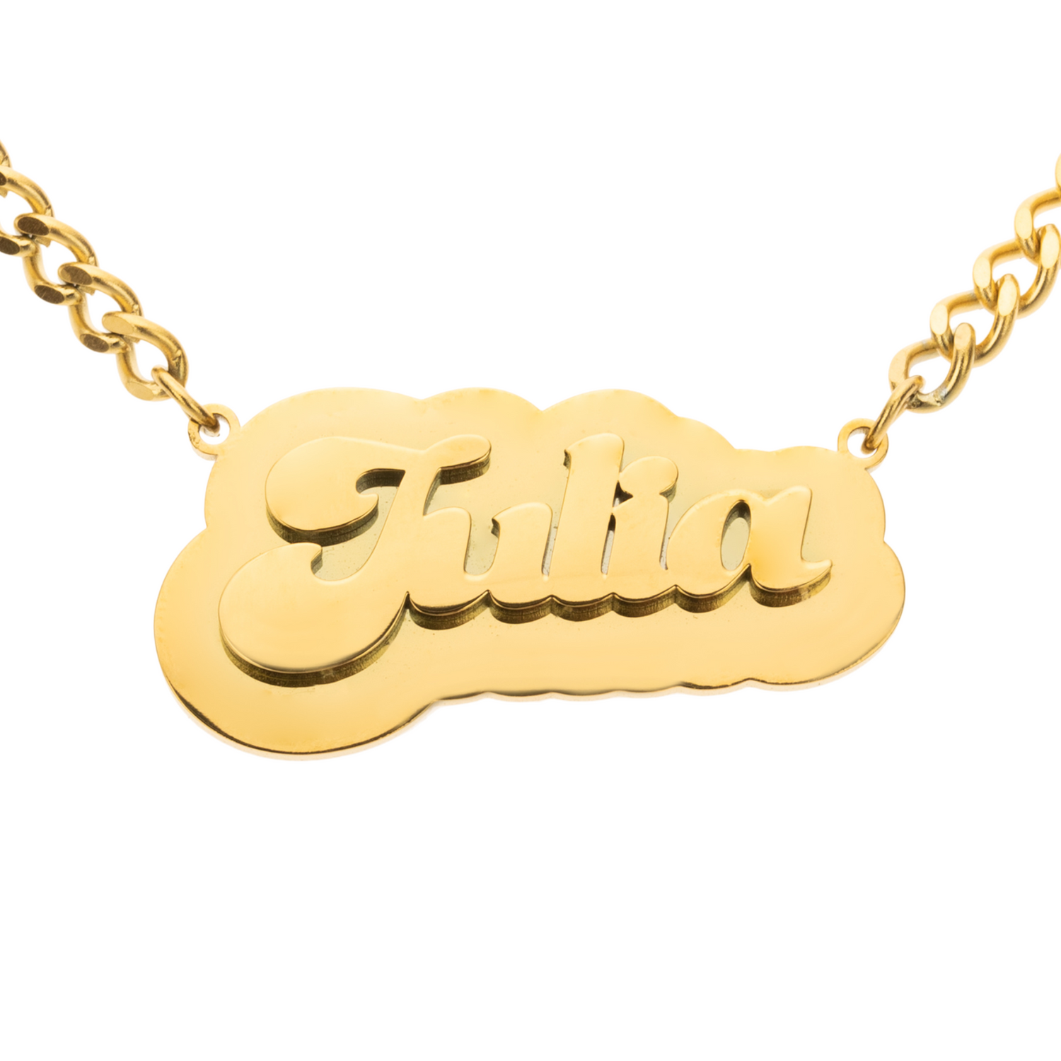 Collier Prénom Gravé sur Plaque