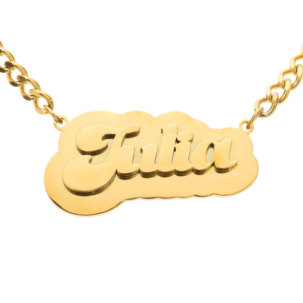 Collier Prénom Gravé sur Plaque