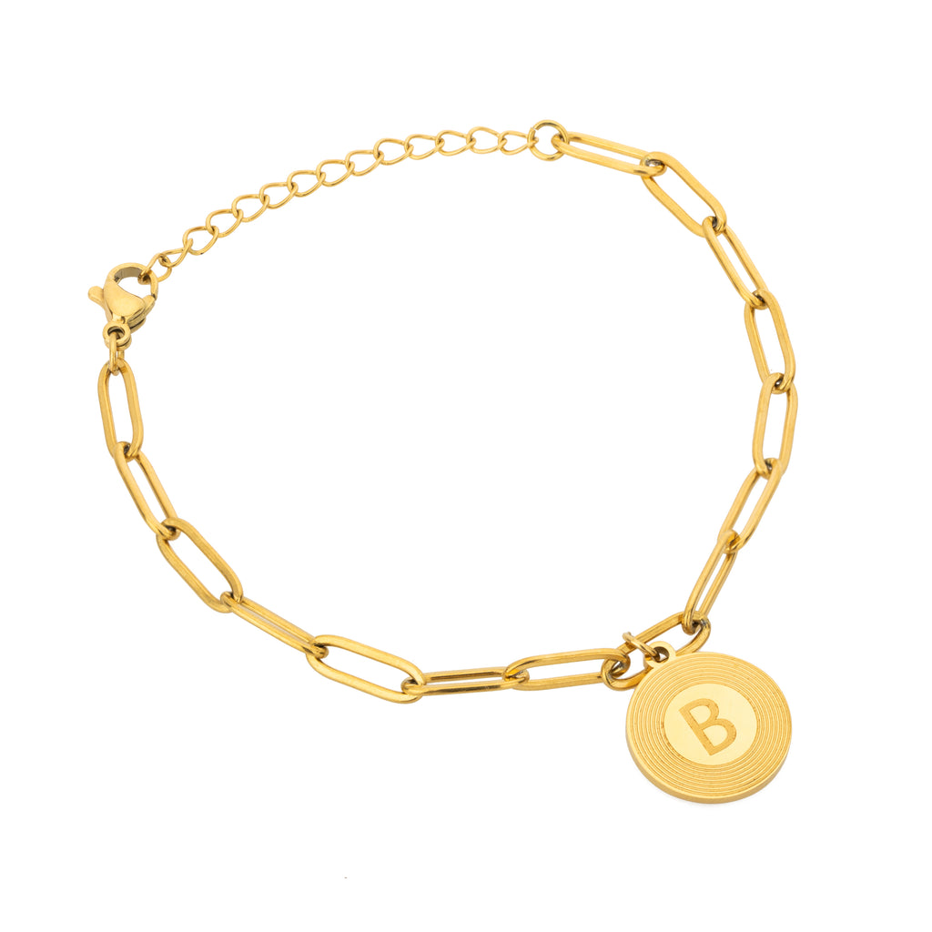 Bracelet Personnalisé Sunburst avec Initiale