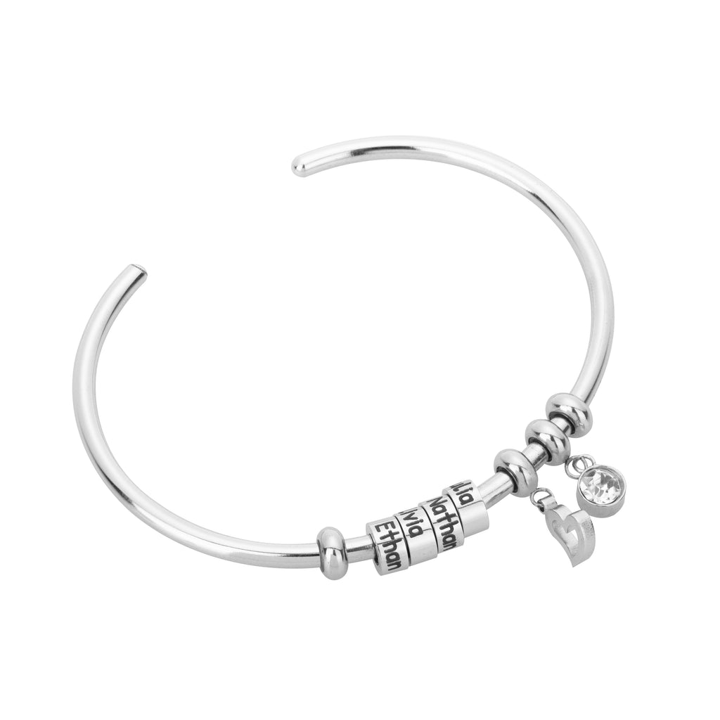 Bracelet Bangle Ouvert Avec Charms