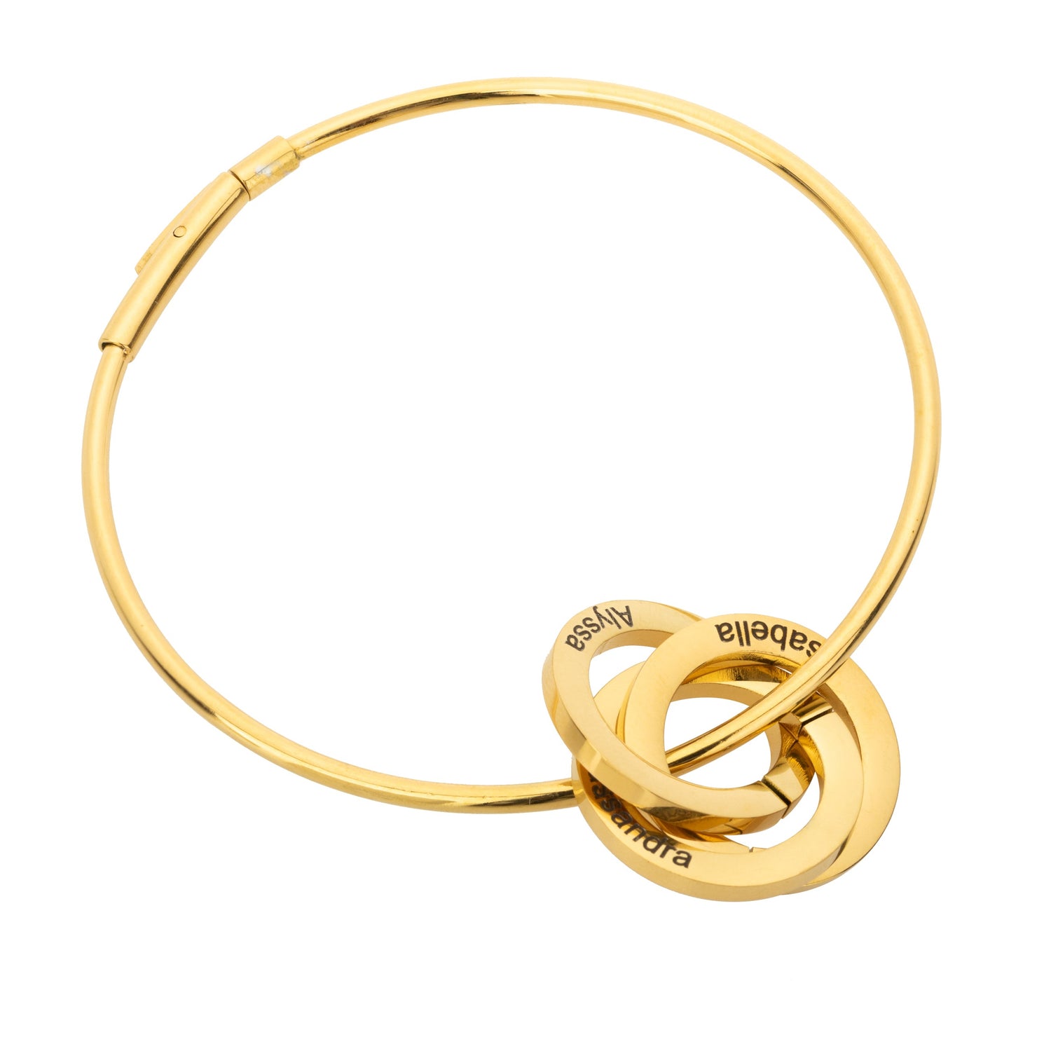 Bracelet Bangle Personnalisé Russian Rings