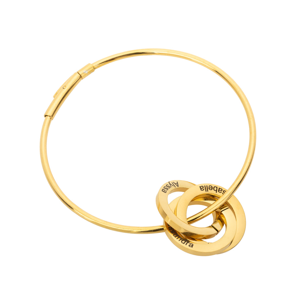 Bracelet Bangle Personnalisé Russian Rings