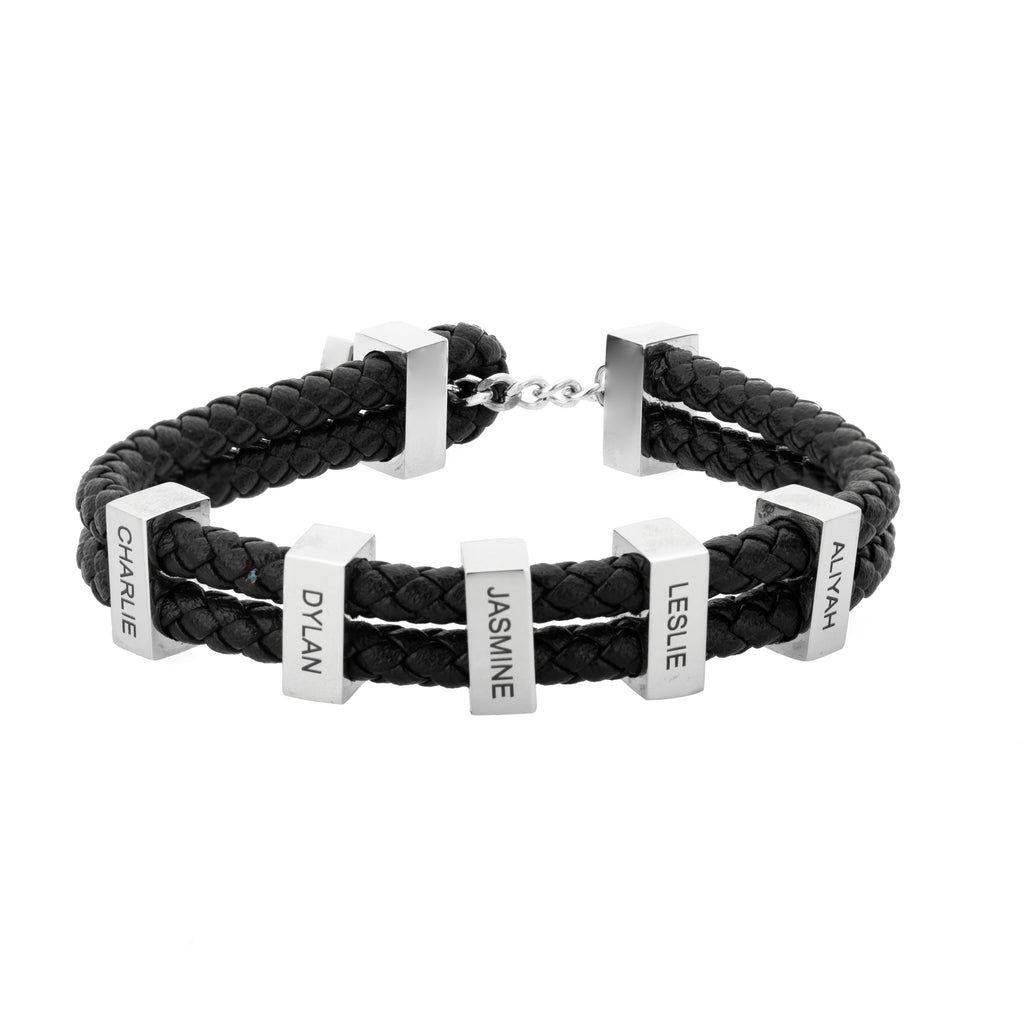 Bracelet Tressé Personnalisable Pour Homme