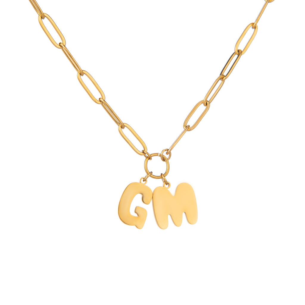 Collier Lettres Douces & Chaîne Gourmette