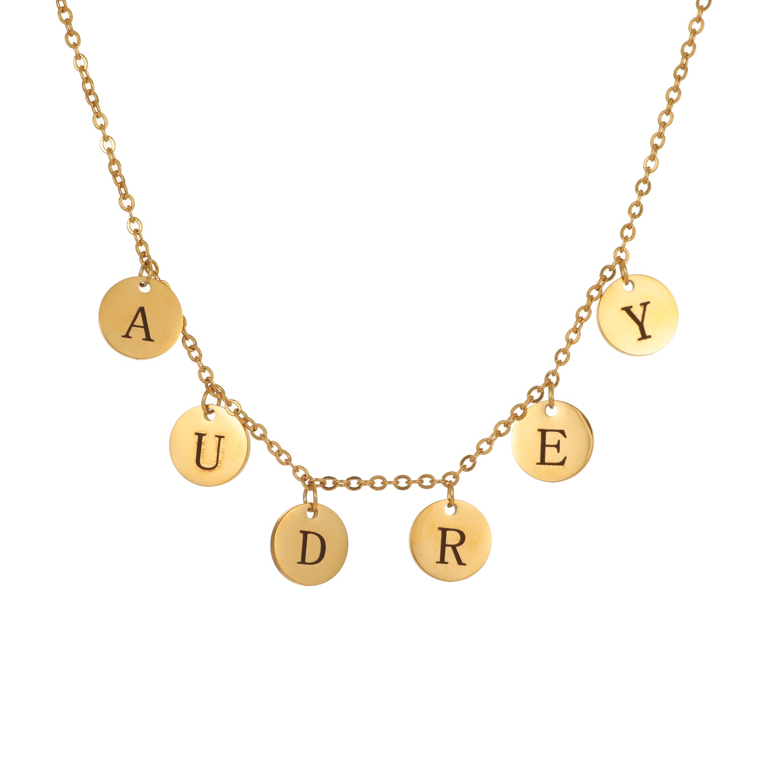 Collier Personnalisé avec Lettres en Médaillon
