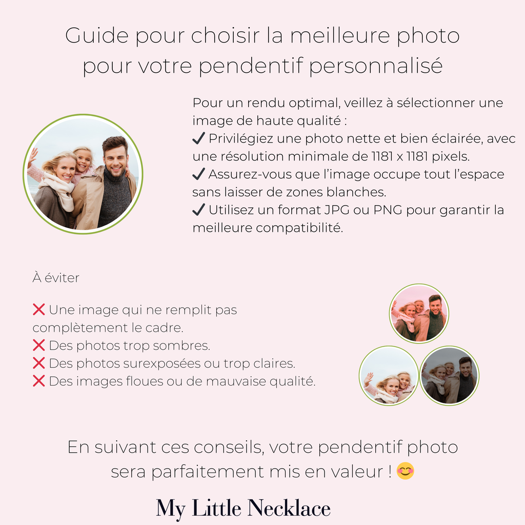 Pendentif Projection Photo Patte