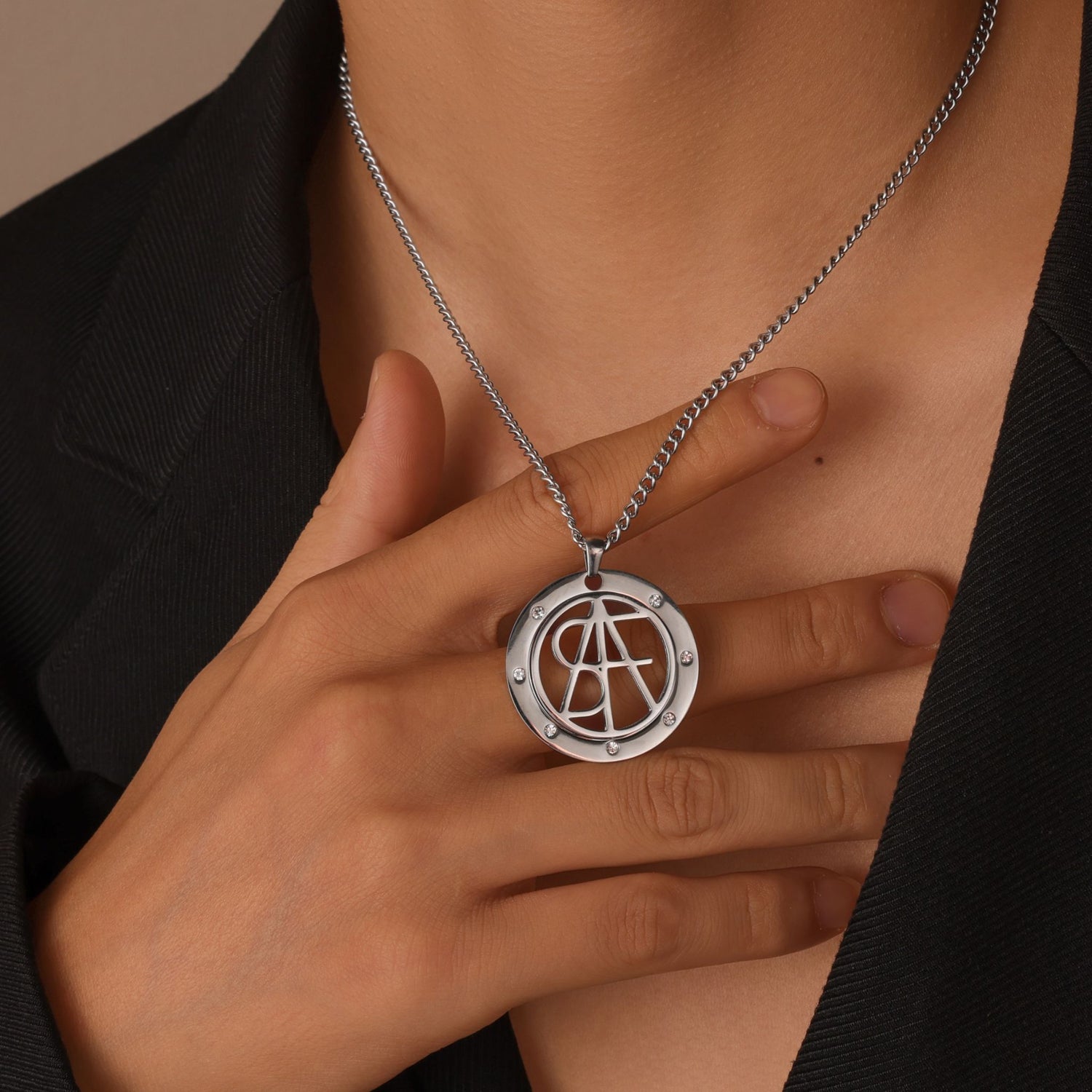 Collier Monogramme Héritage Homme Personnalisé