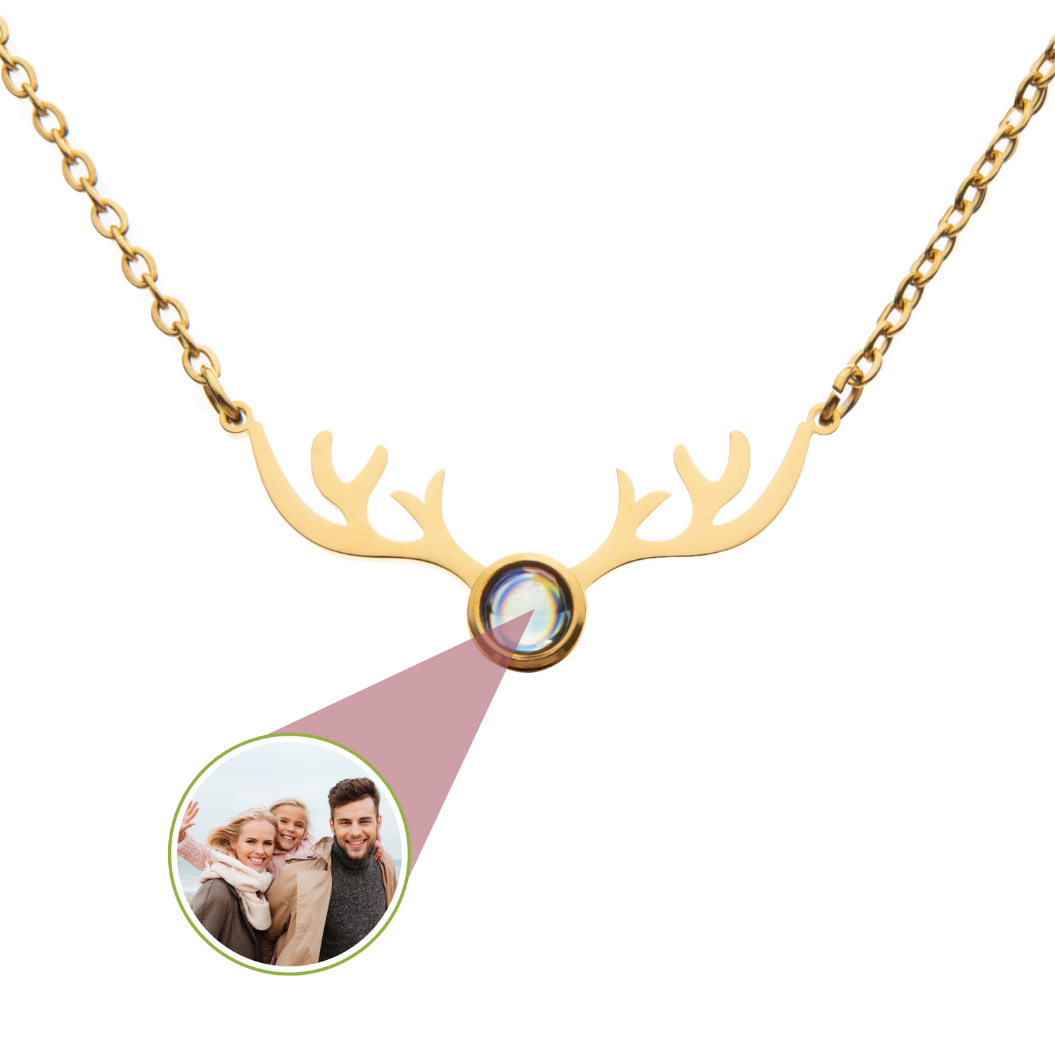 Pendentif Projection Photo Cerf