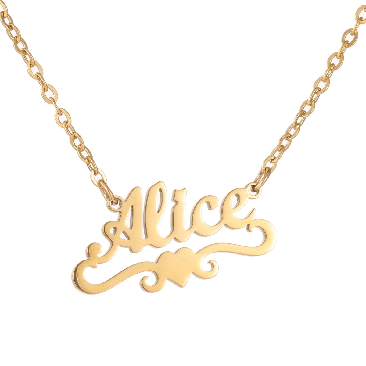 Collier Prénom Enfant Cœur & Arabesques