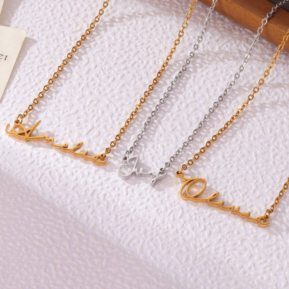 Collier Prénom Signature Enfant Personnalisé