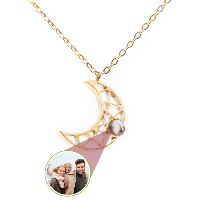 Pendentif Projection Photo Croissant