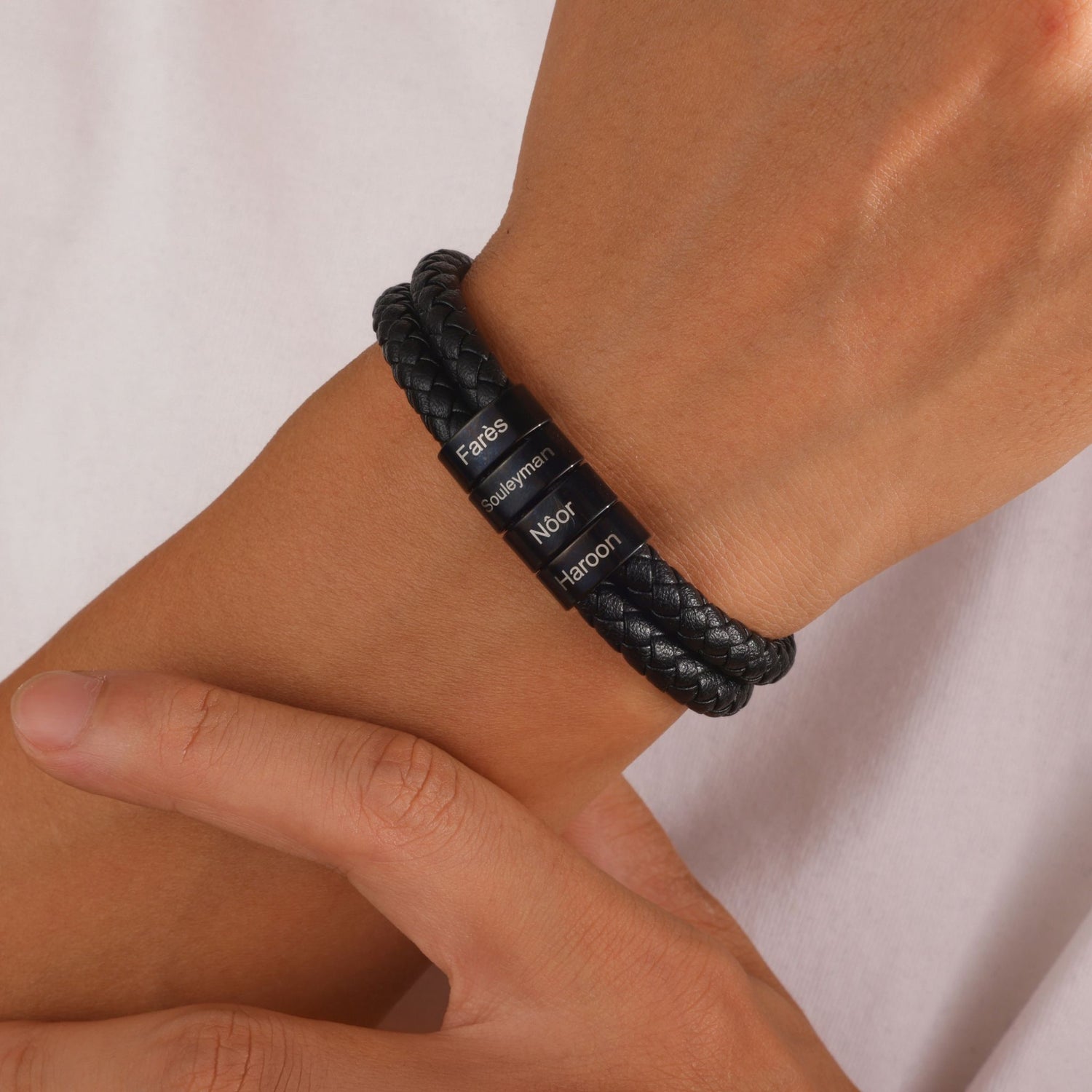 Bracelet Homme Tressé Double Heritage Personnalisé