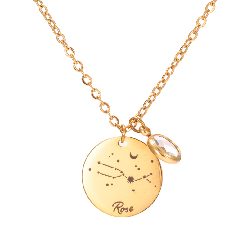 Collier Constellation Personnalisé avec Pierre