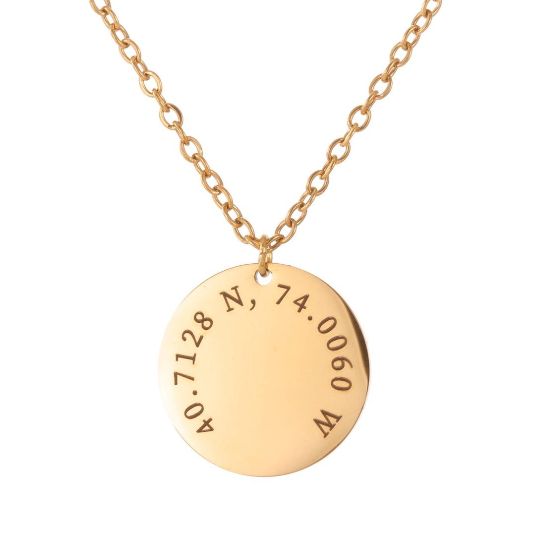 Collier Coordonnées Personnalisé