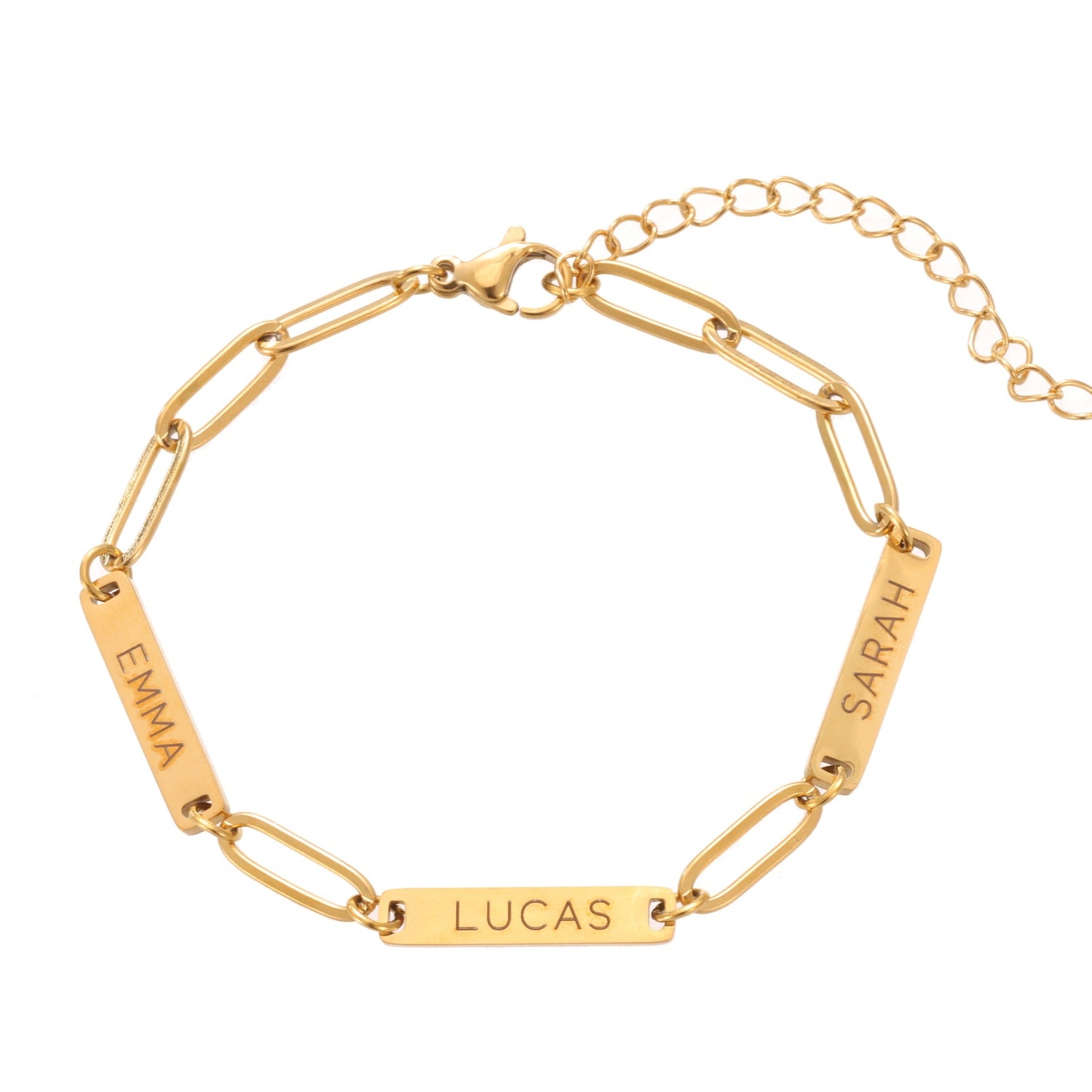 Bracelet Barre Personnalisée Chaîne Maille