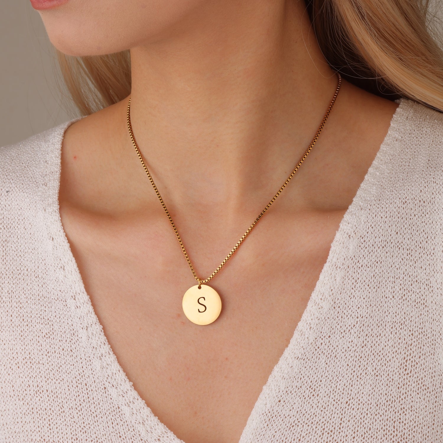 Collier initiale personnalisé