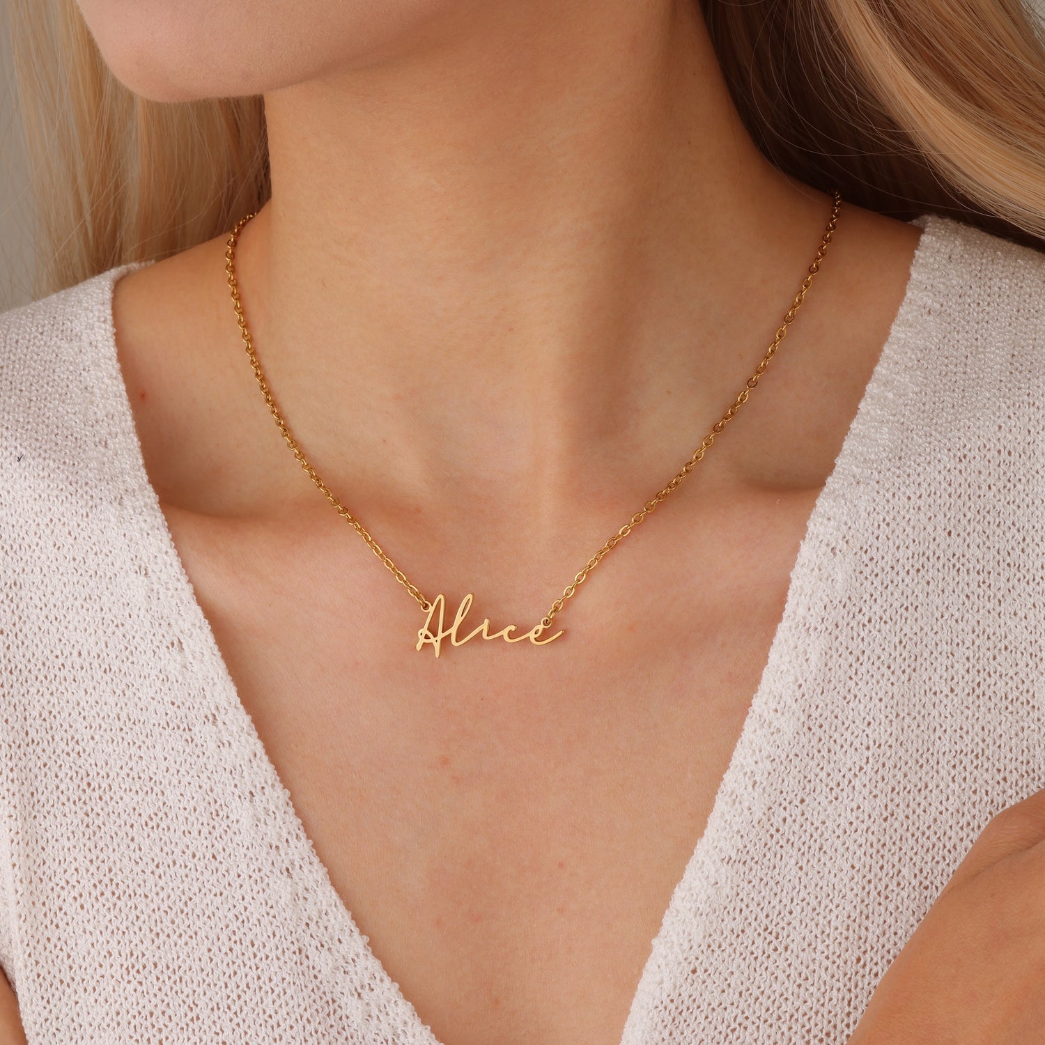 Collier prénom personnalisé Script