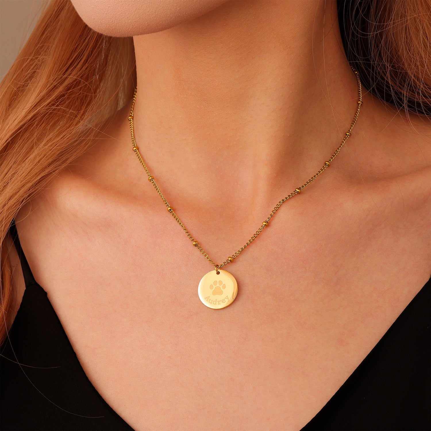 Collier Personnalisé avec Empreinte de Patte