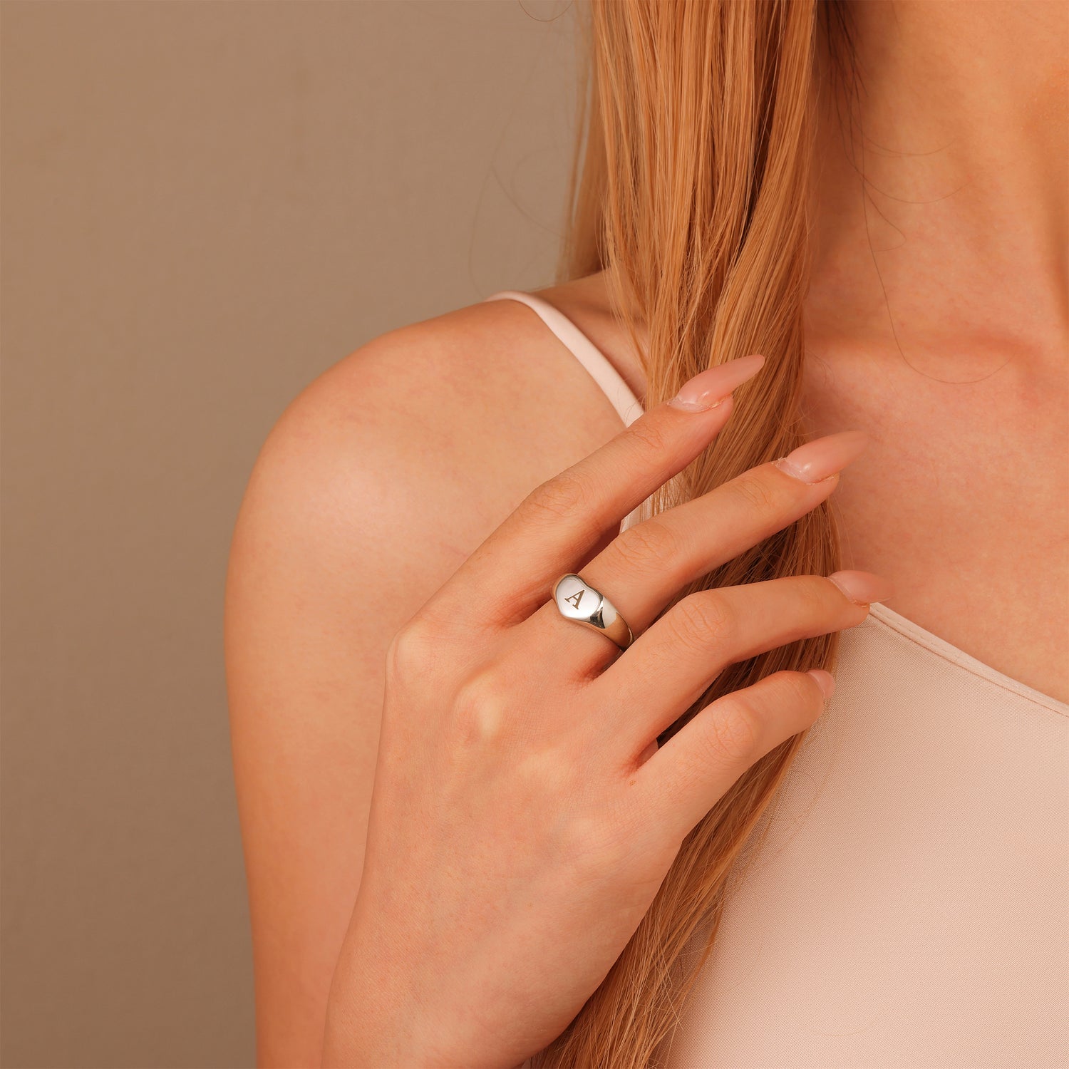 Bague Initiale Personnalisée Chevalière