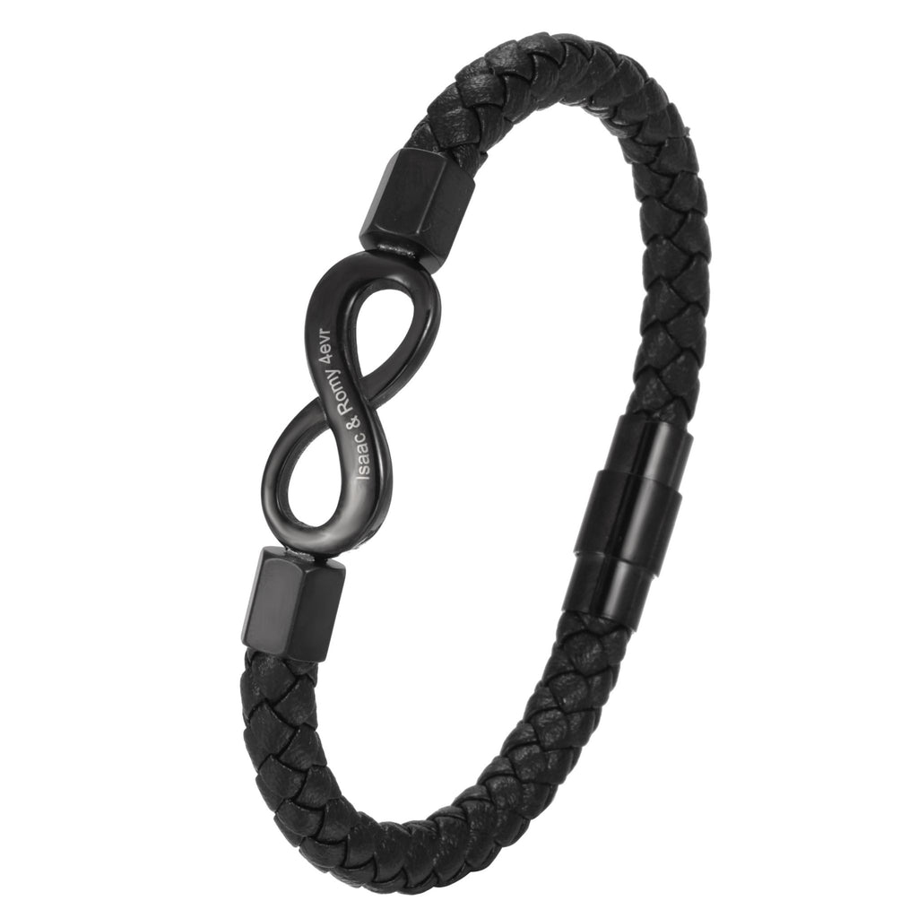 Bracelet Homme Infini Éternité Personnalisé