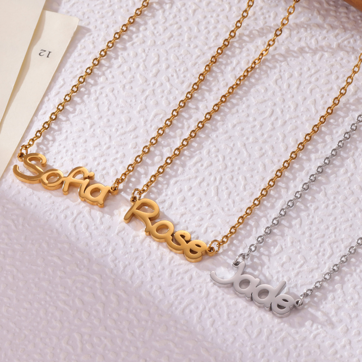 Collier Prénom Enfant Girly Personnalisé