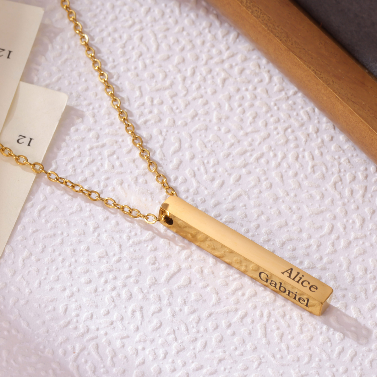 Collier Barre 3D Enfant Personnalisé