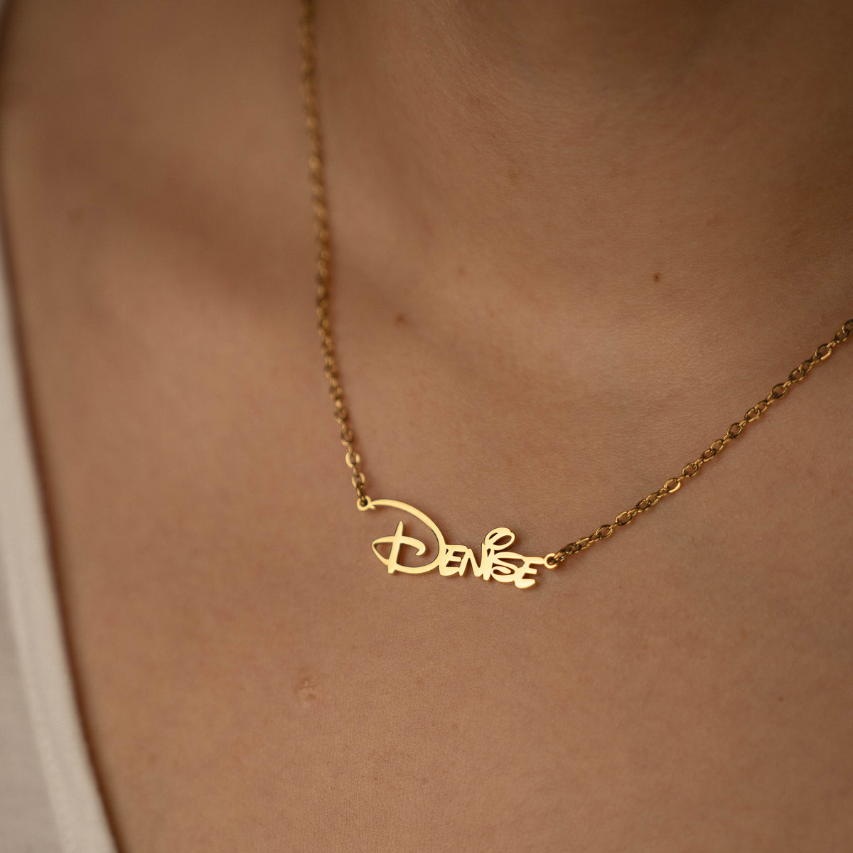 Collier Prénom Personnalisé Lettres Disney