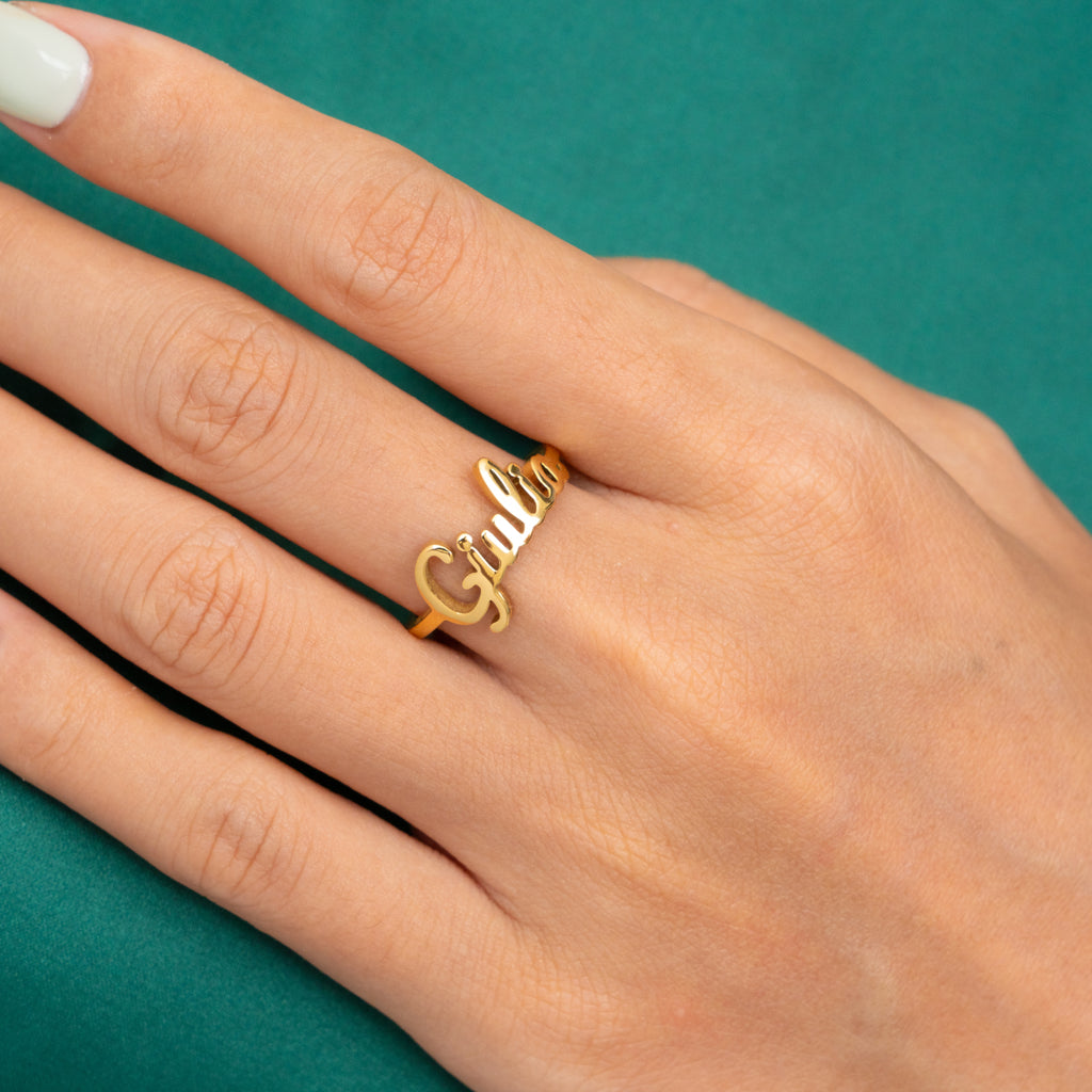 Bague Prénom Cursif Personnalisée