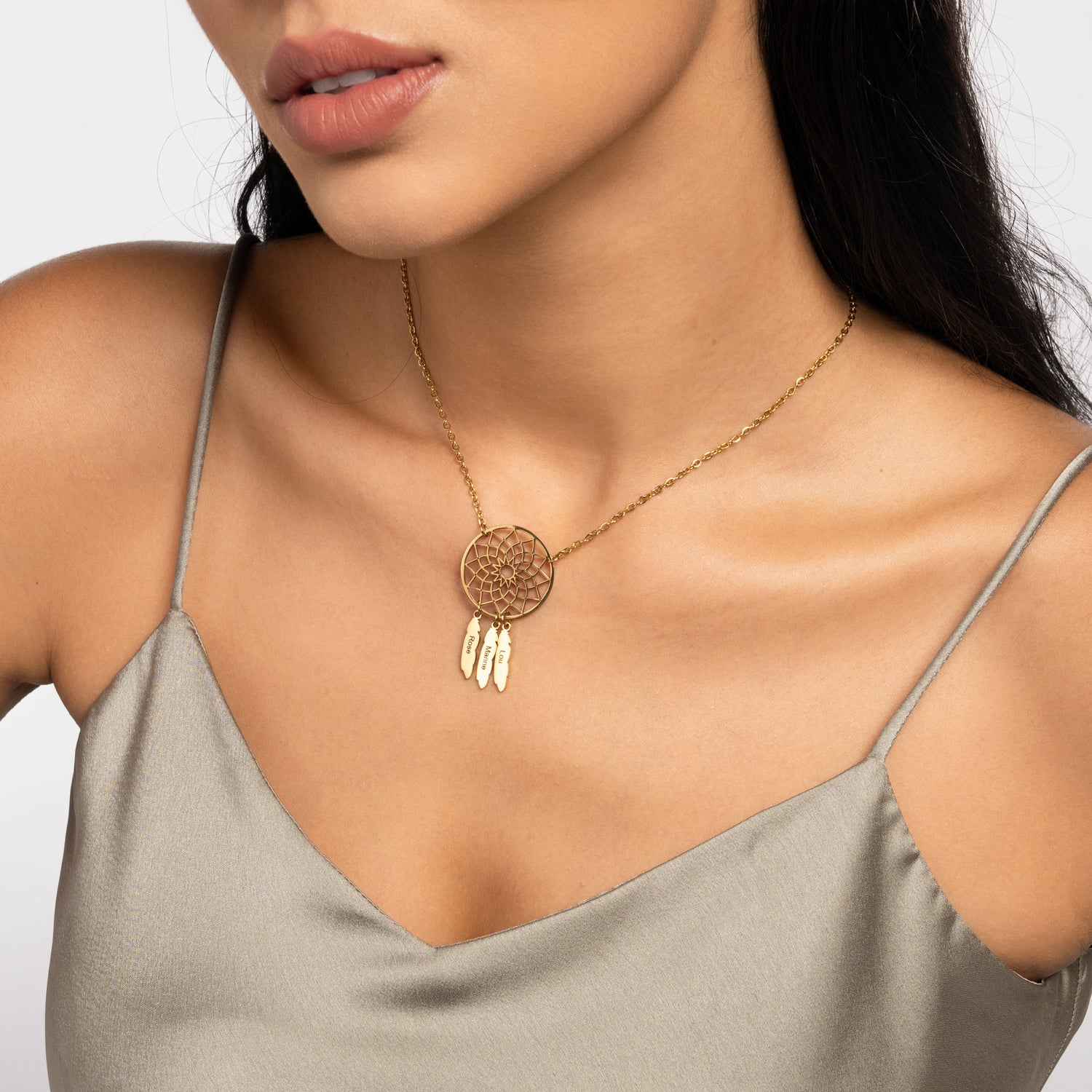 Collier Prénom Attrape-rêve Dreamcatcher