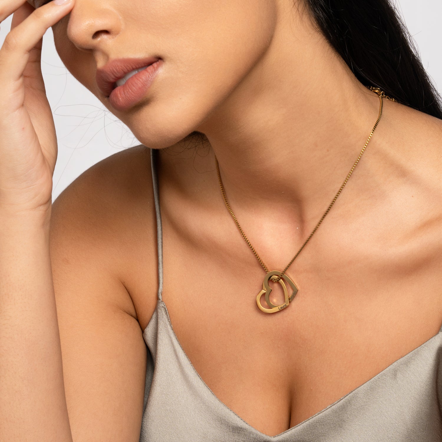 Collier Coeurs Entrelacés