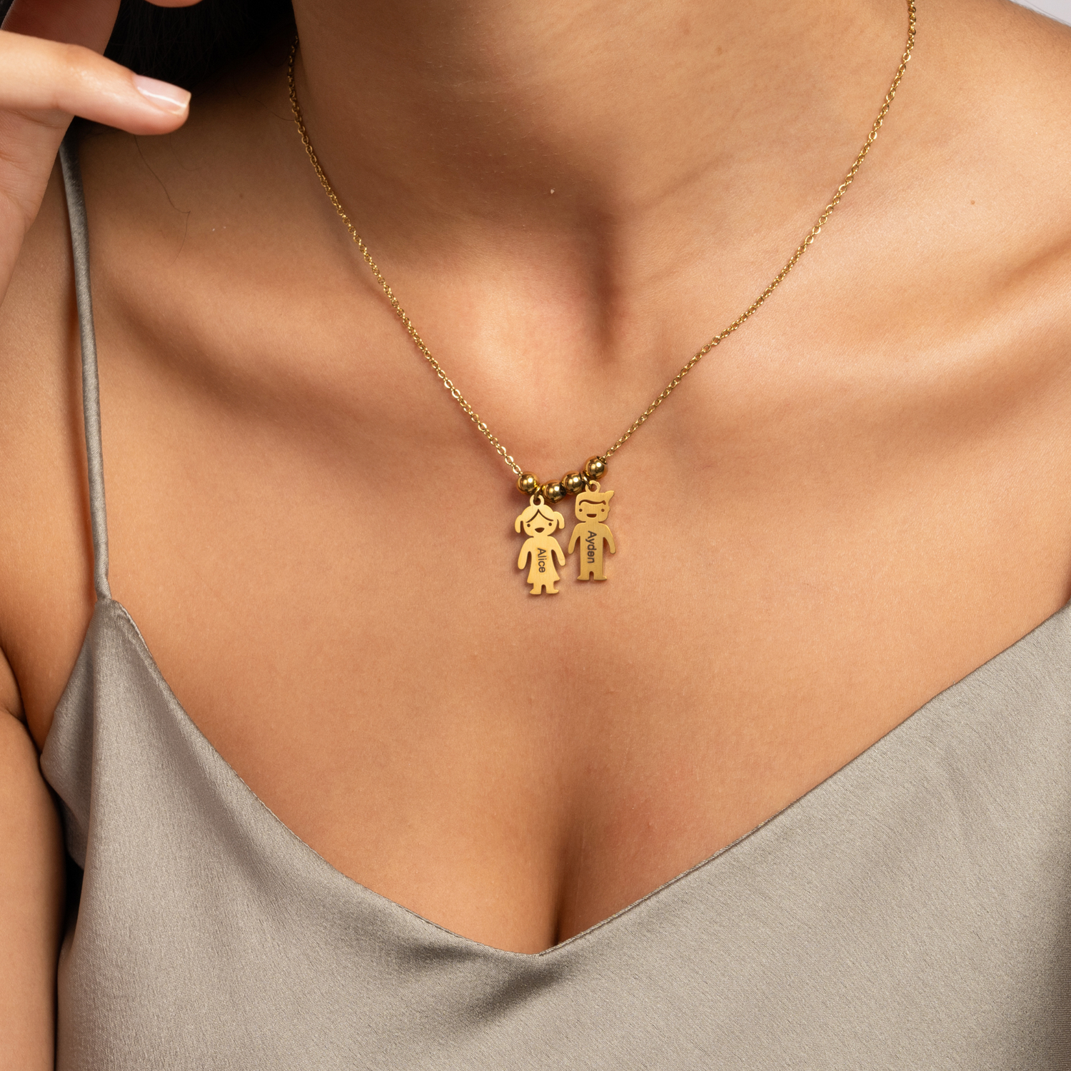 Collier Enfants Gravés – Prénoms Fille & Garçon