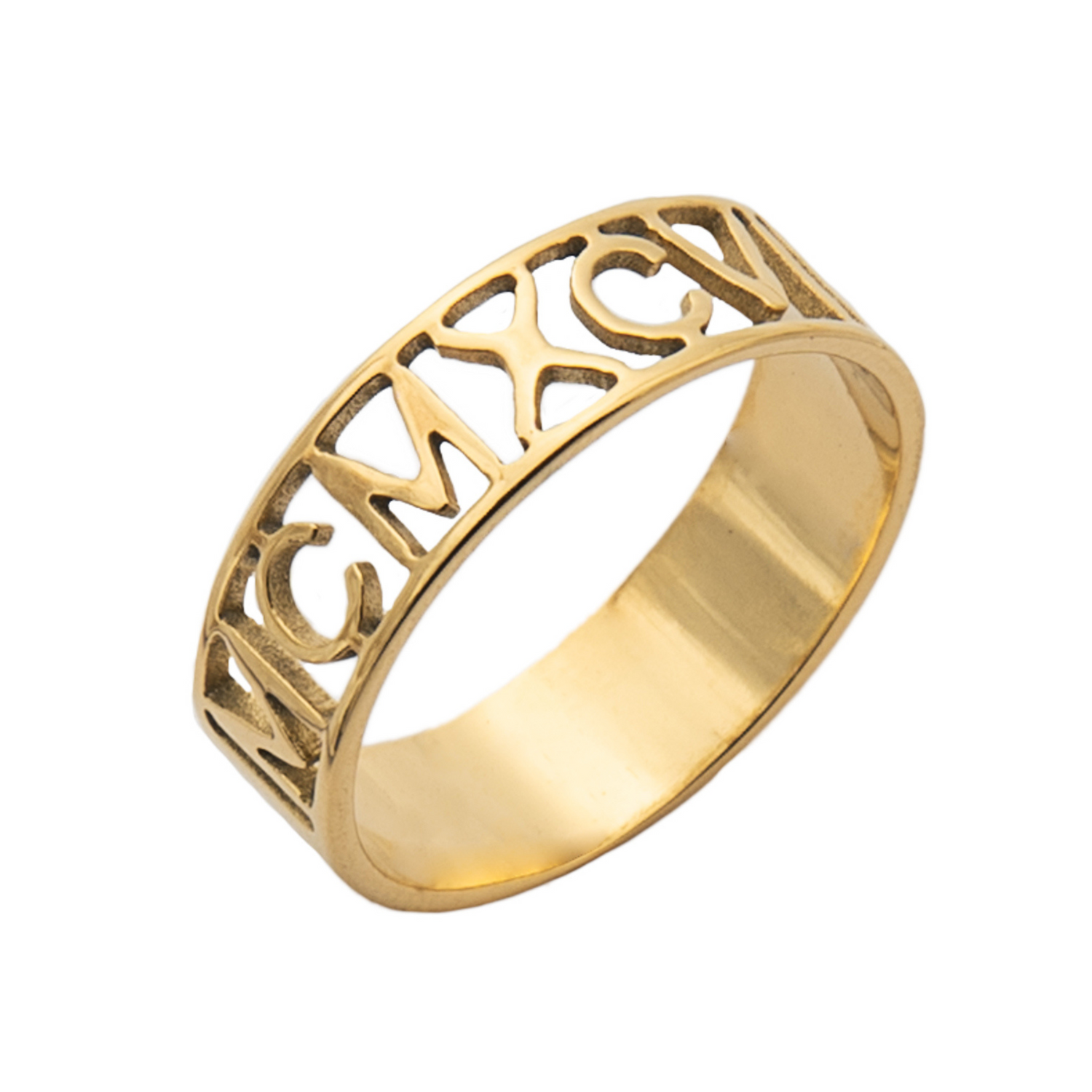 Bague Personnalisée avec Chiffres Romains