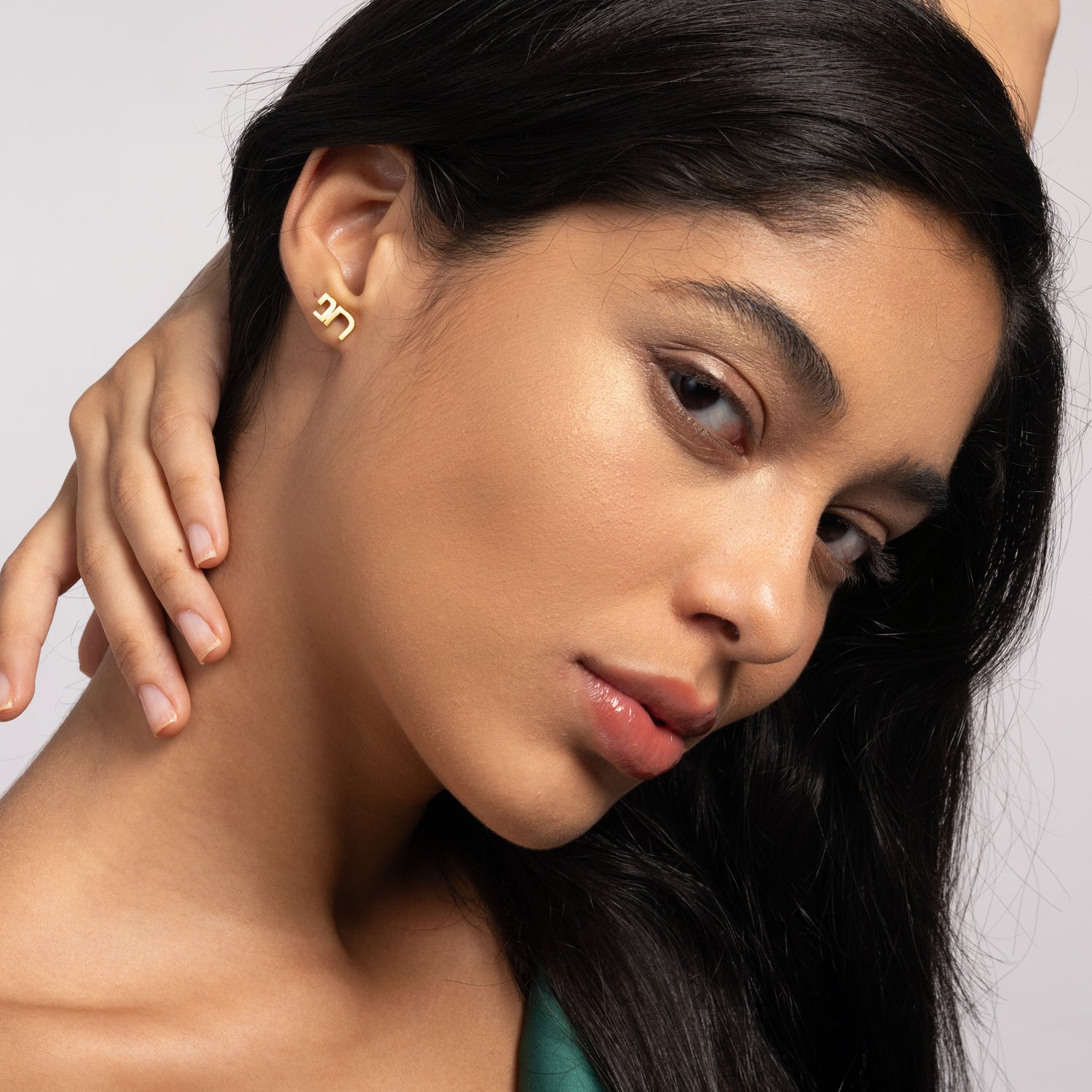 Boucles d'oreilles Deux Prénoms Personnalisé En Hébreu