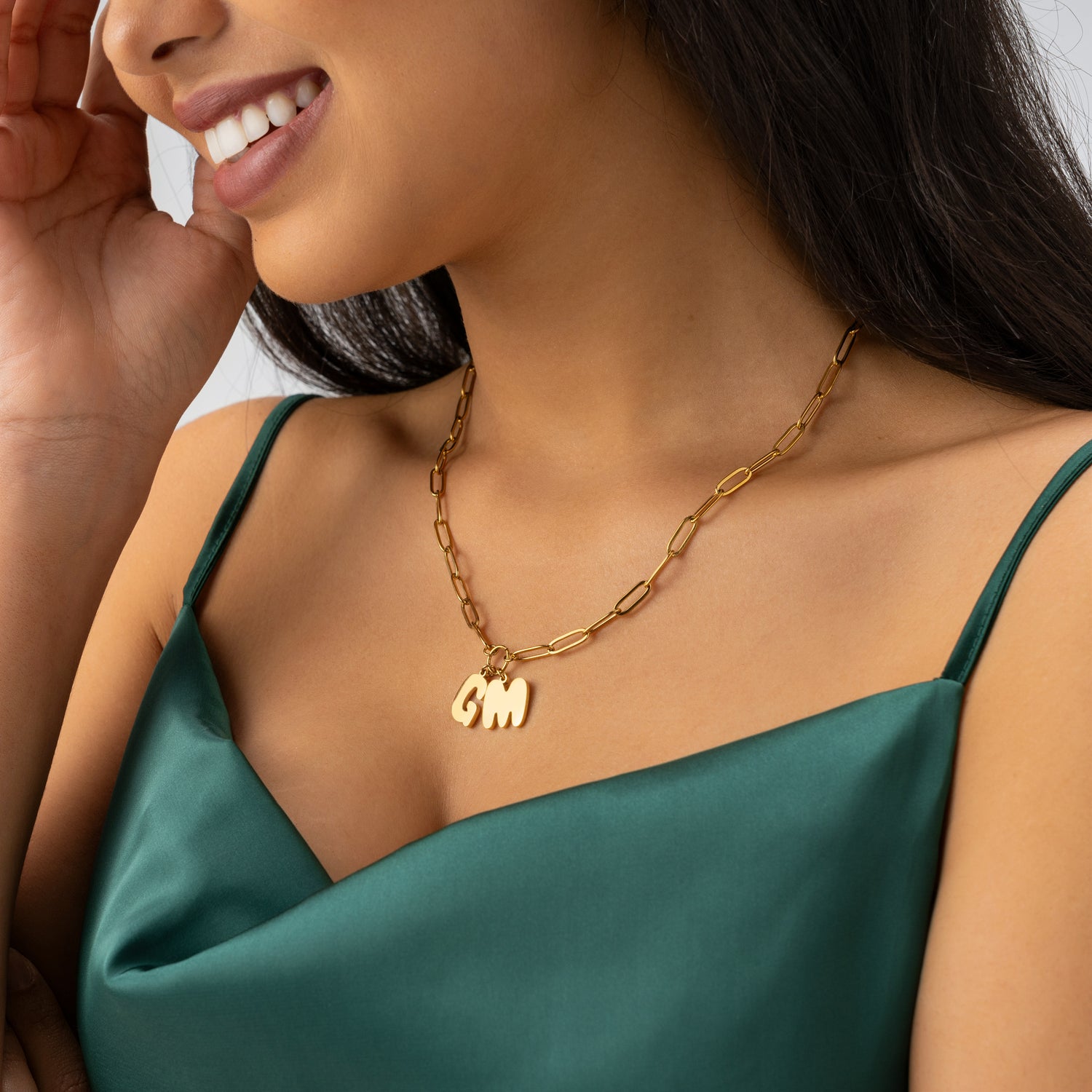 Collier Lettres Douces & Chaîne Gourmette