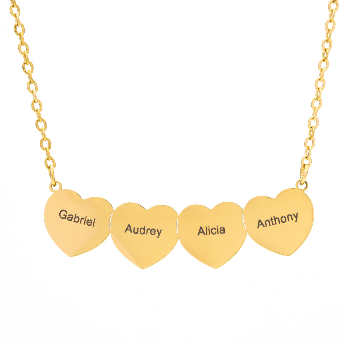 Collier Plusieurs Petits Coeurs