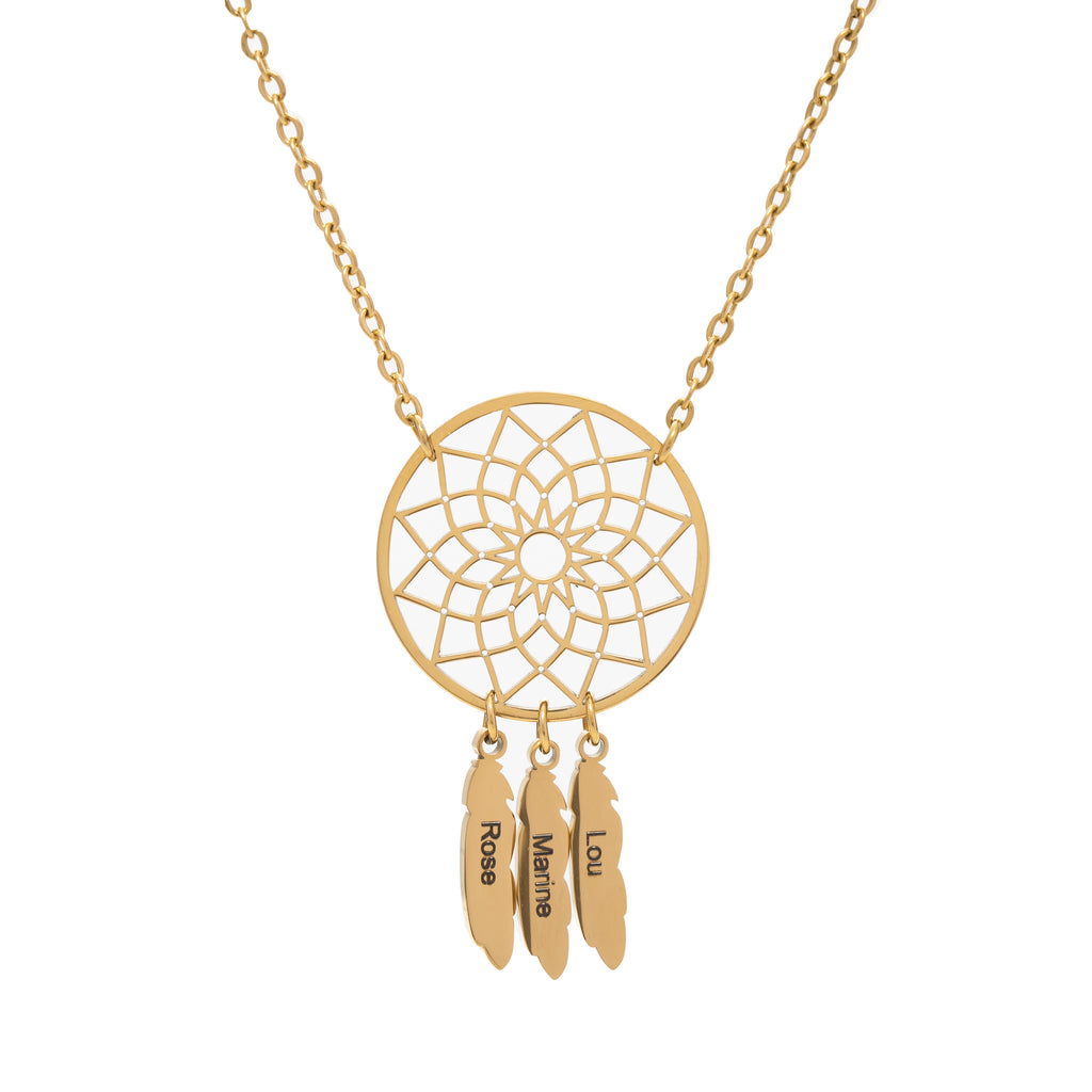 Collier Prénom Attrape-rêve Dreamcatcher