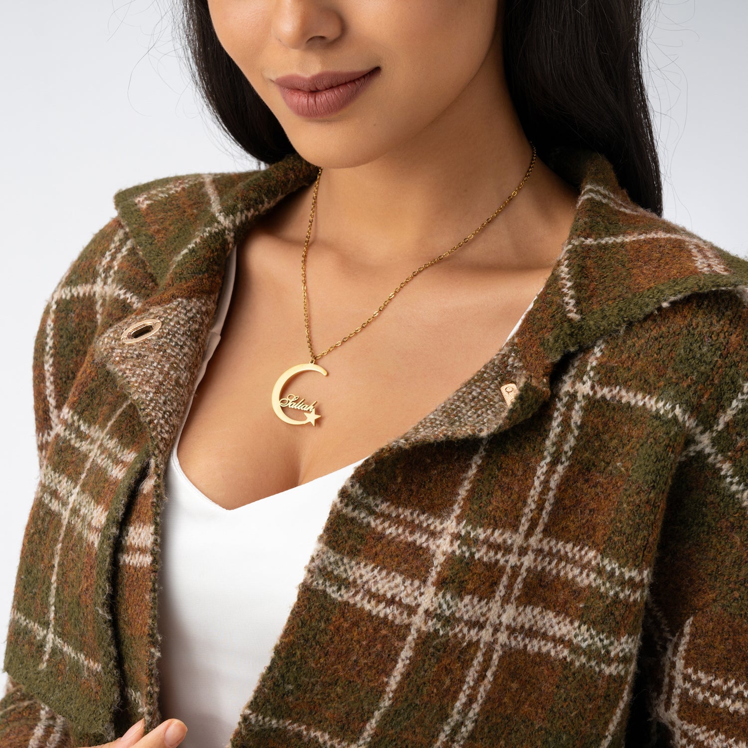 Collier Lune et Étoile Personnalisé
