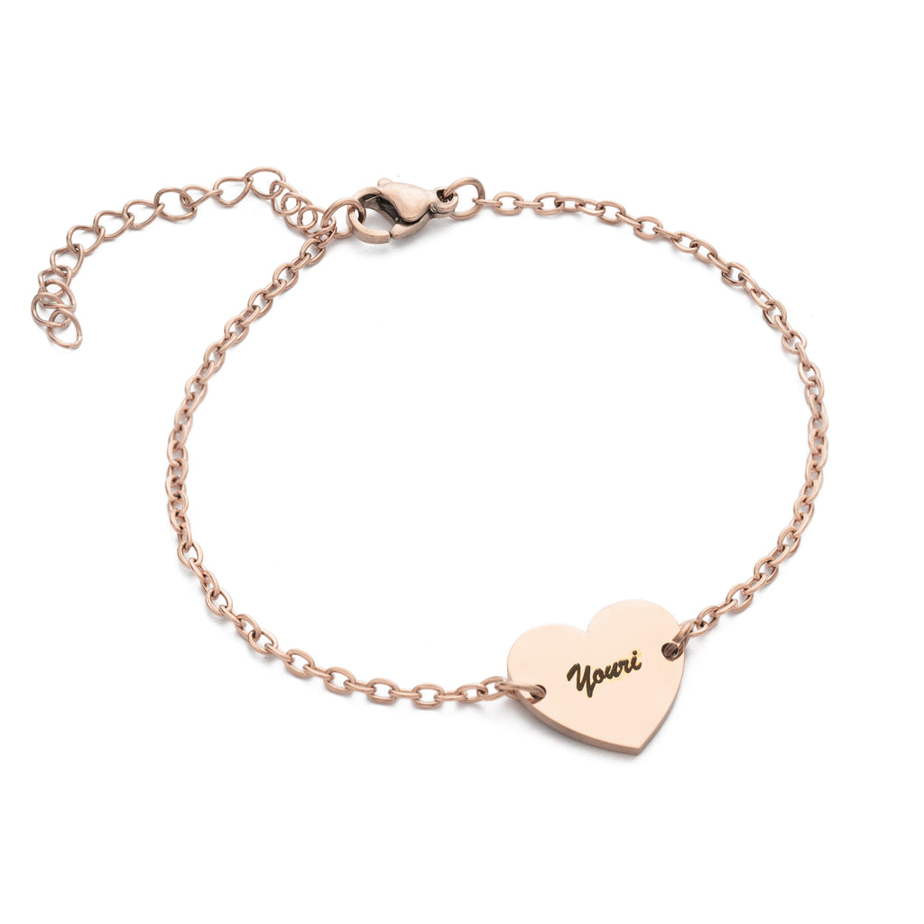 Bracelet Coeur Personnalisée Couple