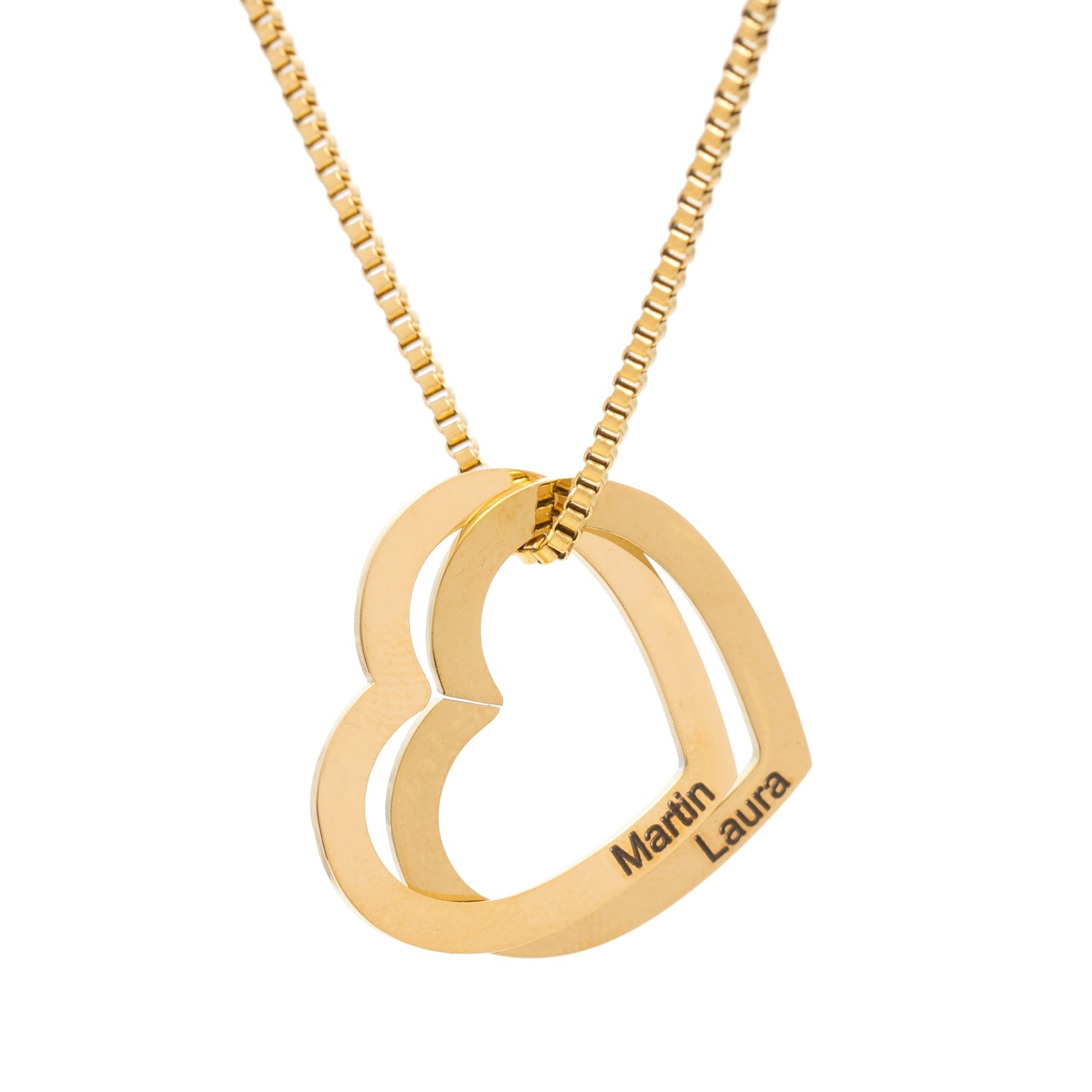 Collier Coeurs Entrelacés