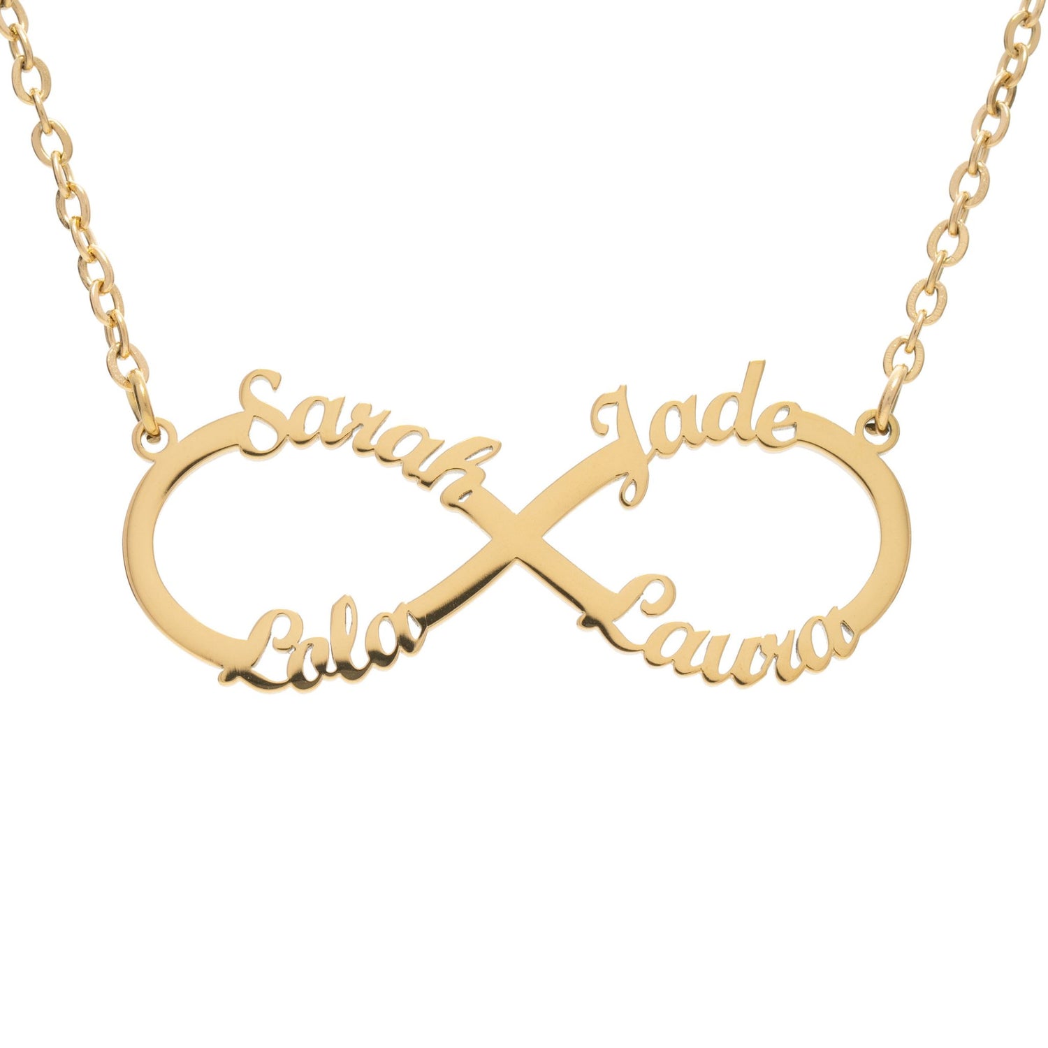 Collier Personnalisé Infini 4 Prénoms