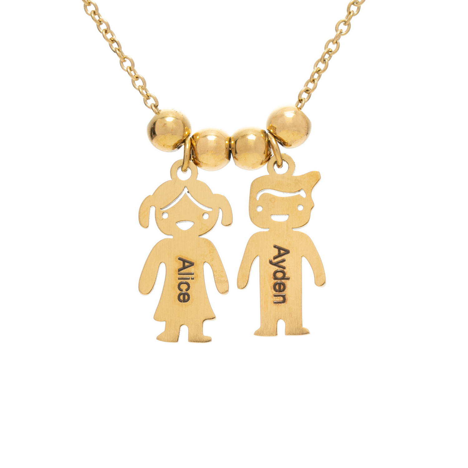 Collier Enfants Gravés – Prénoms Fille & Garçon